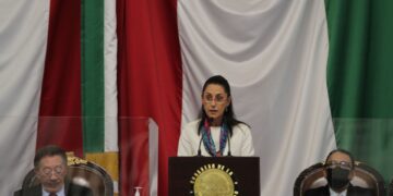 CIUDAD DE MÉXICO, 17SEPTIEMBRE2021. - Claudia Sheinbaum, jefa de Gobierno, durante su Tercer Informe en el Congreso de la Ciudad.
FOTO: GRACIELA LÓPEZ / CUARTOSCURO.COM