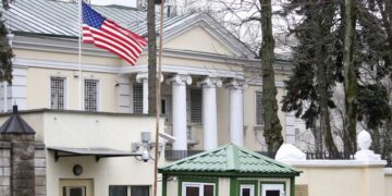 Embajada de Estados Unidos en Minsk. (Foto: imago images)
