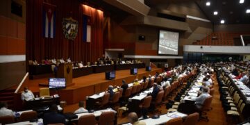 Fotografía de archivo del Palacio de Convenciones durante una sesión de la Asamblea Nacional del Poder Popular (ANPP), hoy en La Habana (Cuba). EFE/Ariel Ley Royero