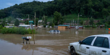 Calles de Jackson, Kentucky totalmente inundadas (Créditos: Getty Images)