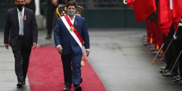 Imagen de archivo del presidente de Perú, Pedro Castillo. EFE/Paolo Aguilar