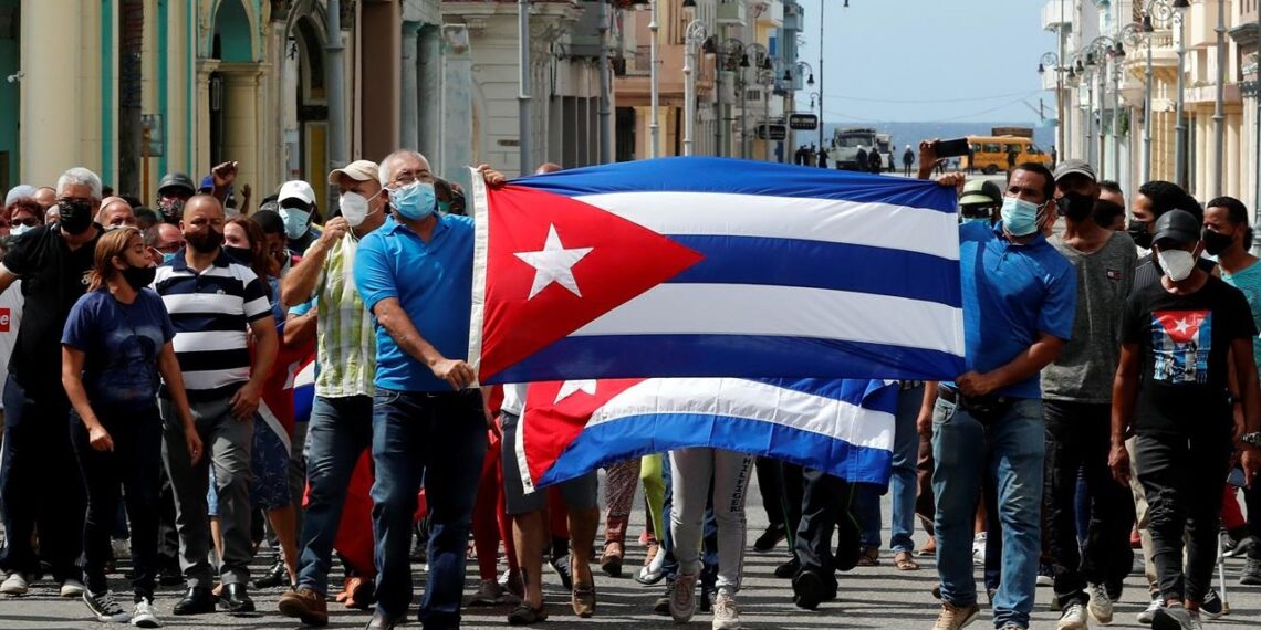 Protestas en La Habana (Créditos: Agencia EFE)
