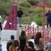 Familiares y amigos de víctimas de violencia, e integrantes de la red mesa de mujeres inauguran hoy el memorial “Latidos de un corazón resiliente” en Ciudad Juárez, Chihuahua (México). EFE/Luis Torres