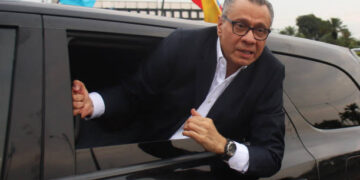 Jorge Glas durante sus segunda detención en mayo (Créditos: Getty Images)