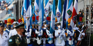 Celebración de los 201 años de la independencia de Centroamérica en Honduras (Créditos: Getty Images)