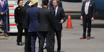 El Secretario de estado de Estados Unidos, Antony Blinken, llegó a México para reunirse con su homólogo mexicano, Marcelo Ebrard (Créditos: Getty Images)