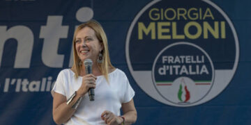 Giorgia Meloni, líder del partido de ultra derecha Hermanos de Italia (Créditos: Getty Images)
