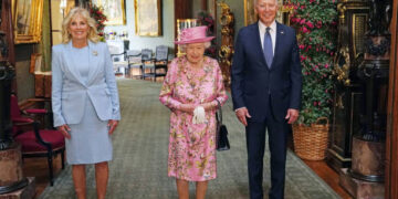 Visita del presidente de Estados Unidos Joe Biden a la reina Isabel II en 2021 (Créditos: Getty Images)