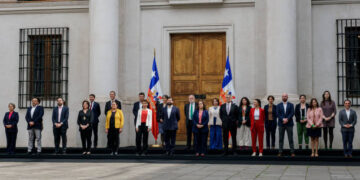 El presidente de Chile, Gabriel Boric, presentaa su gabinete en el Palacio de La Moneda, Santiago (Créditos: Getty Images)