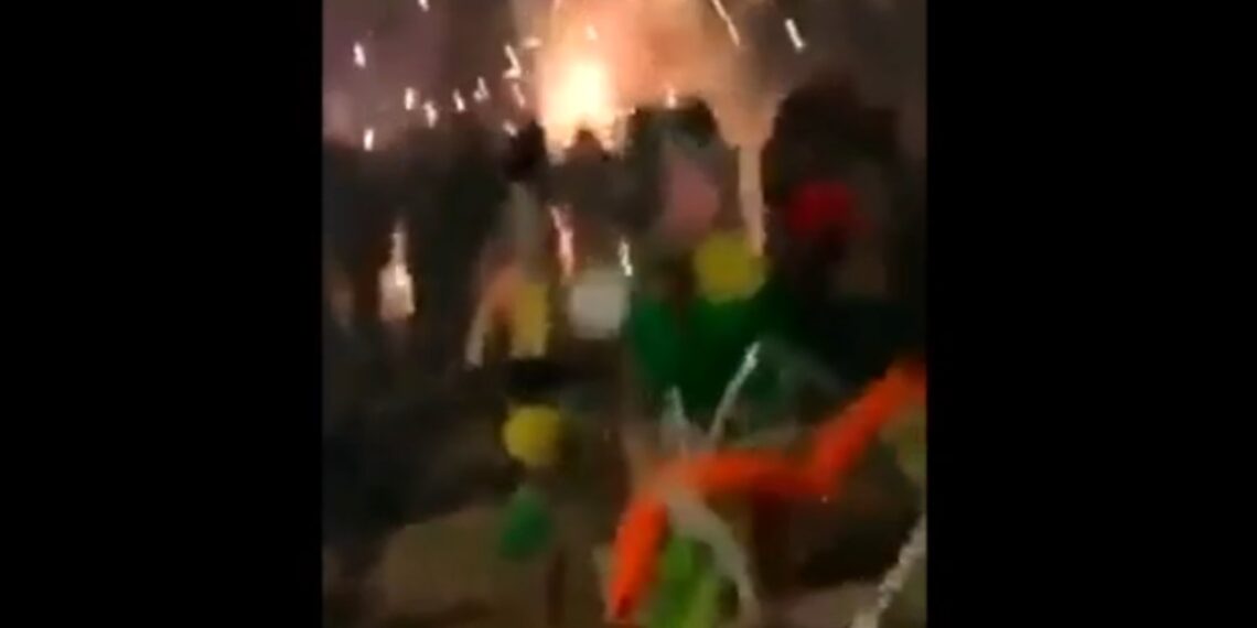 Video que captó los momento previos a la explosión (Cortesía)