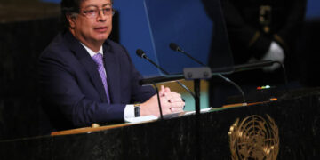 Gustavo Petro, presidente de Colombia durante su participación en la Asamblea general de la ONU (Créditos: Getty Images)