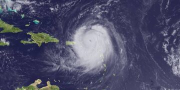 Huracán Danielle (Foto del NOAA vía Getty Images)