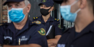 Miembros de la policía de Uruguay (Créditos: Getty Images)