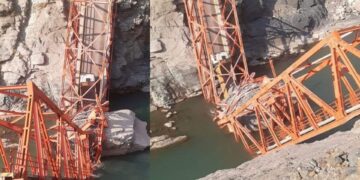 Puente Kutinachaka colapsado (Fuente: Twitter)
