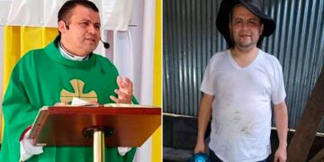 El sacerdote Uriel Vallejos tuvo que huir por la frontera sur rumbo a Costa Rica (Cortesía)