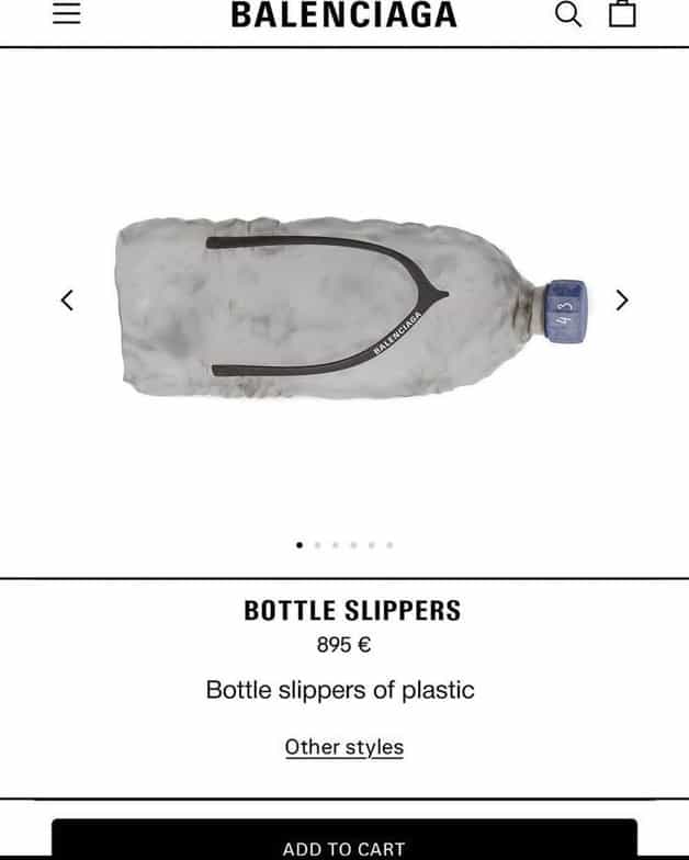 falsas o de último fotografías de las sandalias Balenciaga de botellas de plástico - La Visión