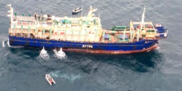 El buque ya había sido retenido el 3 de julio por no acatar órdenes (Fuente:  Armada Nacional de Uruguay)