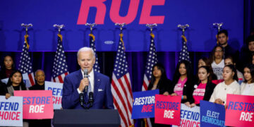 El presidente, Joe Biden, pidió el apoyo de los electores para conseguir la mayoría en el senado (Créditos: Getty Images)