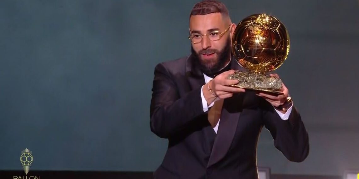 Karim Benzema fue premiado como el mejor futbolista del 2022