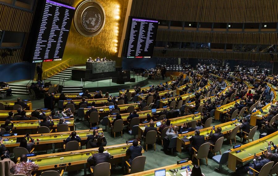 Vista de la Asamblea General de la ONU en Nueva York (EE.UU.), en una fotografía de archivo. EFE/Justin Lane