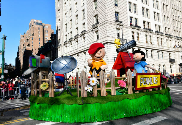Carroza de Peanuts en el desfile de Macy's (Créditos: Getty Images)