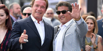 Si bien ambos actores fueron grandes rivales, con el tiempo, Arnold Schwarzenegger y Sylvester Stallone se han vuelto grandes amigos (Créditos: Getty Images)