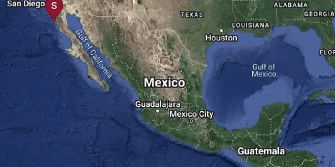 Según el reporte, el sismo fue sentido en todo el estado de Baja California (Fuente: Servicio Sismológico Nacional)