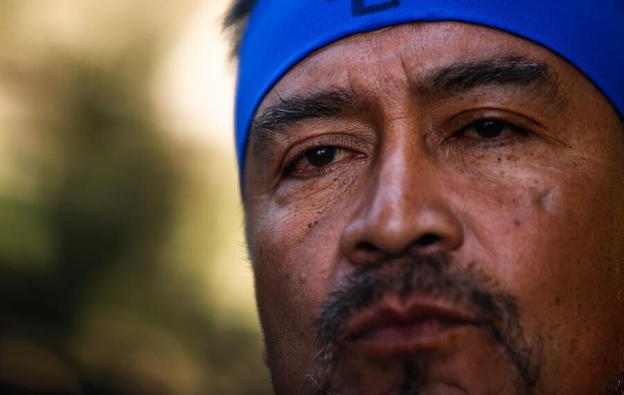 El líder radical mapuche Héctor Llaitul, en una fotografía de archivo. EFE/José Caviedes