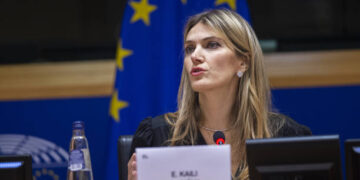 La vicepresidenta del Parlamento Europeo, Eva Kaili, fue arrestada en Bélgica (Créditos: Getty Images)