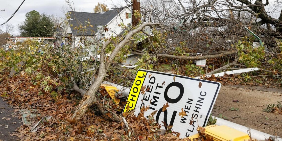 La tormenta severa genero grandes destrozos en varios estados del país (Créditos: AP)
