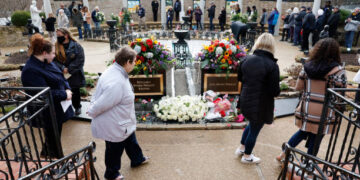 Este domingo se realizó el memorial público en honor de Lisa Marie Presley (Foto: Getty Images)