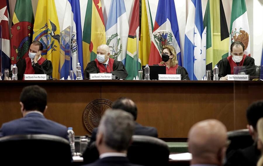 Fotografía de archivo de una sesión de la Corte Interamericana de Derechos Humanos (CorteIDH). EFE/ Jeffrey Arguedas