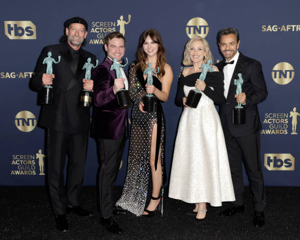 El elenco de la película CODA fue el ganador del premio principal del Sindicato de actores 2022 (Foto: Getty Images)