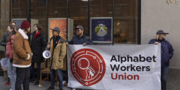 El sindicato formado en 2021, Alphabet Workers, ya ha organizado otras manifestaciones contra la matriz de Google (Foto: Getty Images)