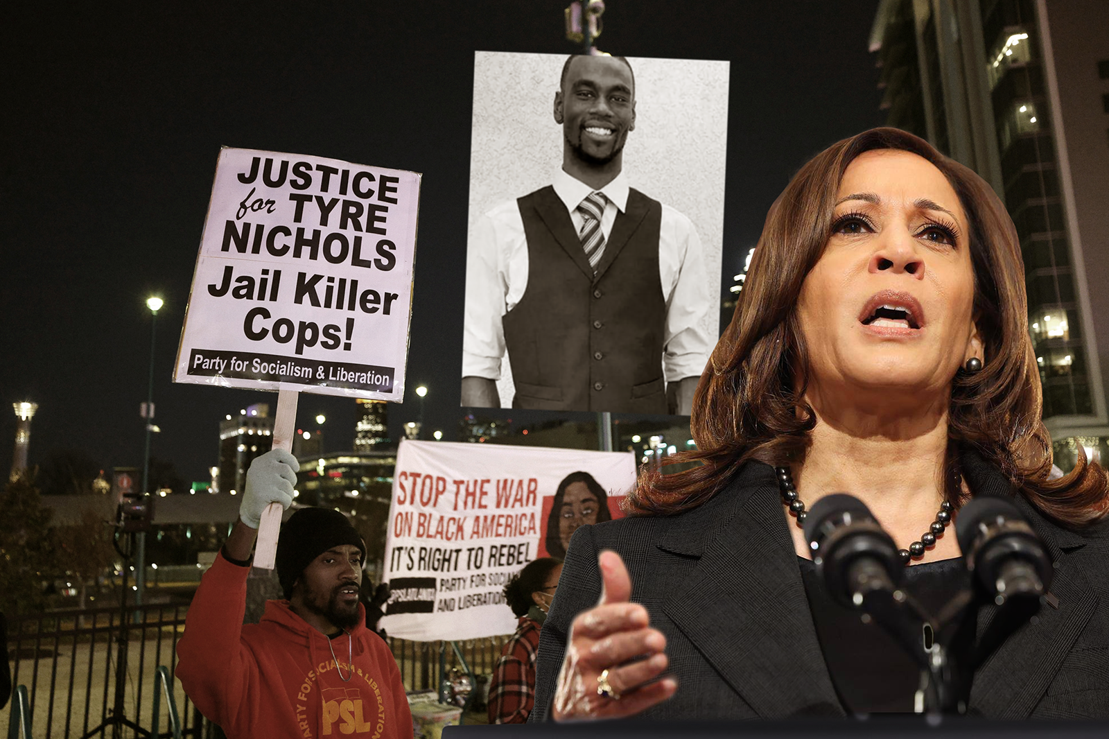 Miles piden justicia por Tyre Nichols. Crédito: composición