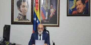 El viceministro para Temas Multilaterales de la Cancillería de Venezuela, Rubén Darío Molina. EFE/Captura de video