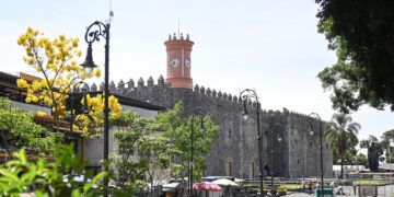 Fotografía que muestra el Palacio de Cortes durante su reapertura hoy, en Cuernavaca, Morelos (México). EFE/Tony Rivera