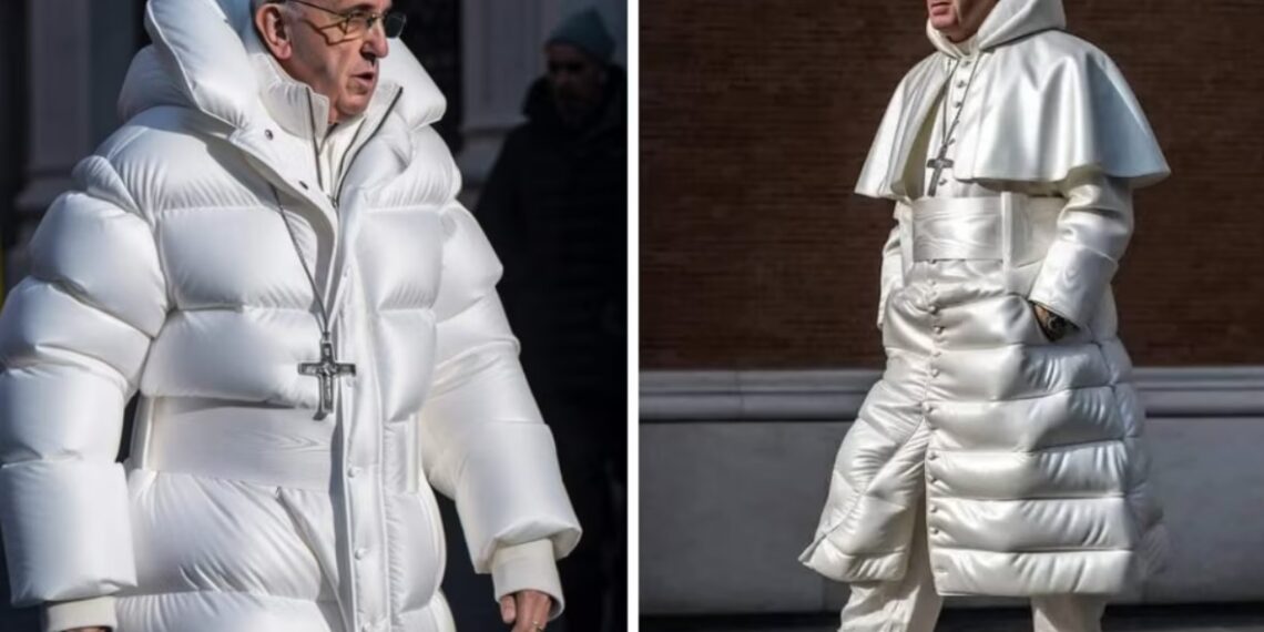Algunos medios de información la han compartido como una foto genuina del pontífice dando un paseo por alguna calle en alguna parte del mundo (Foto: En Cancha)