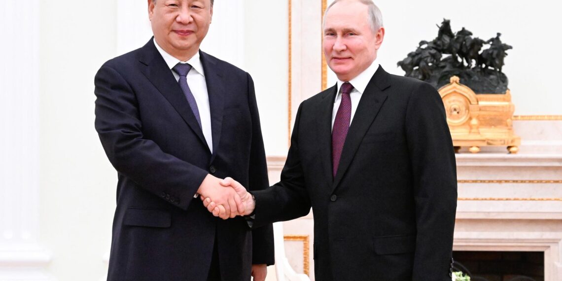 El presidente chino, Xi Jinping y el ruso Vladímir Putin, hoy en el Kremlin. EFE/EPA/XINHUA / Shen Hong CHINA OUT / MANDATORY CREDIT EDITORIAL USE ONLY