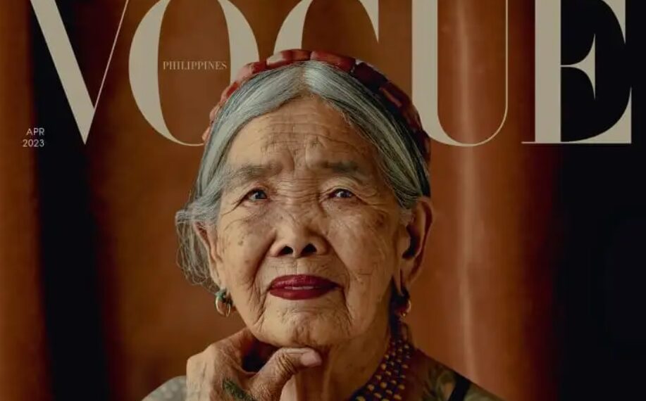 Antes de la aparición de Whang-Od en Vogue Filipinas, el récord de la modelo de mayor edad en aparecer en la portada de Vogue lo ostentaba la actriz Judi Dench, que apareció en la portada de British Vogue en 2020, a la edad de 85 años. (Foto: CNN)