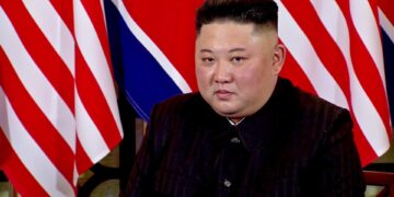 Captura de vídeo en la que aparece el líder norcoreano, Kim Jong-un. EFE/ Ritchie B. Tongo