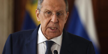 El ministro de Asuntos Exteriores de Rusia, Serguéi Lavrov. EFE/ Miguel Gutiérrez