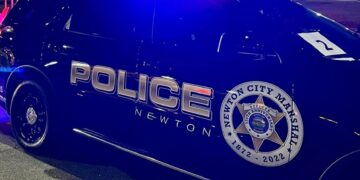 Patrulla del Departamento de Policía del Condado de Newton. Foto: FB/@NewtonKSPolice.