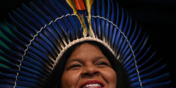 La ministra de los Pueblos Indígenas, Sônia Guajajara, en una fotografía de archivo. EFE/ Andre Borges