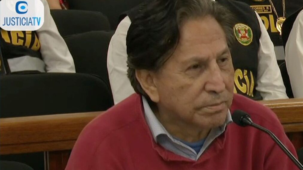 Audiencia en sala penal del exmandatario Alejandro Toledo. Foto: ANDINA/JUSTICIA TV