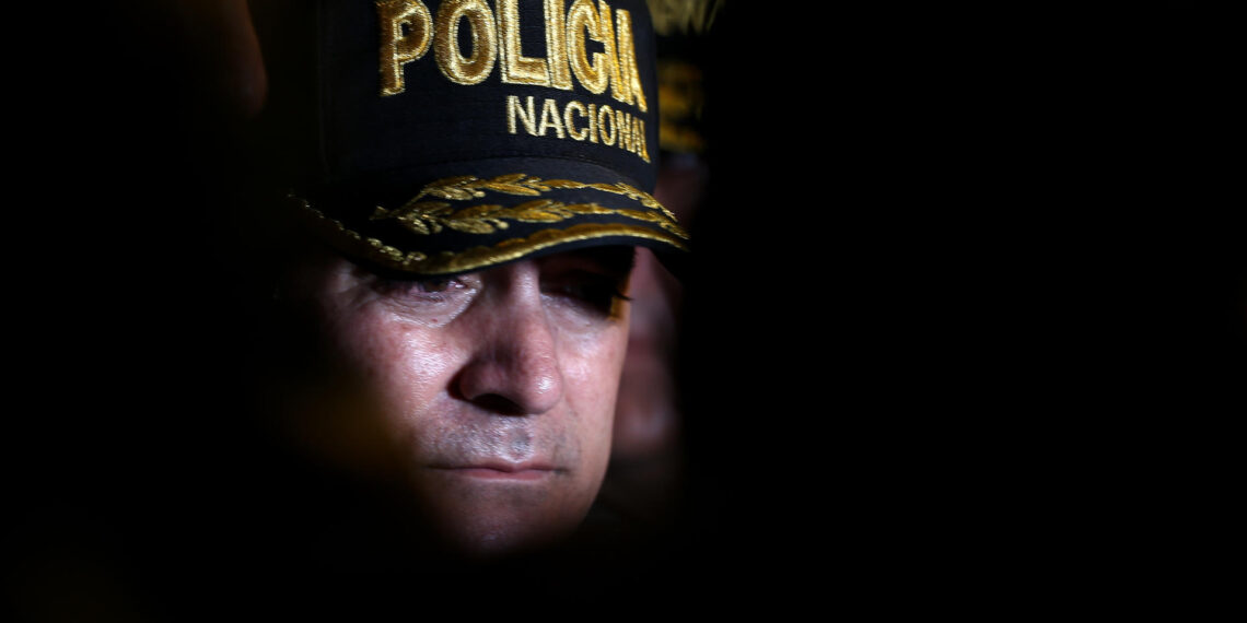 El comandante general de la Policía de Ecuador, Fausto Salinas, en una fotografía de archivo. EFE/José Jácome