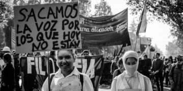 Marcha por el Día del trbajador. Foto: Luis Antonio
