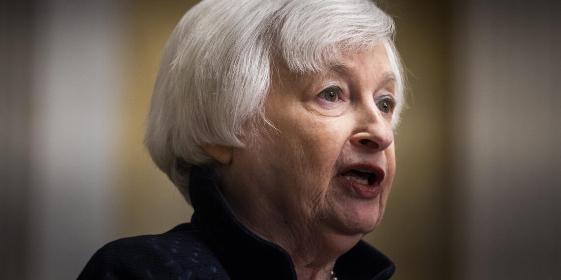 La secretaria del Tesoro de EE.UU., Janet Yellen, en una fotografía de archivo. EFE/Jim Lo Scalzo