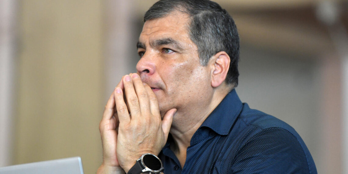 El expresidente de Ecuador Rafael Correa, en una imagen de archivo. EFE/ Enrique García Medina