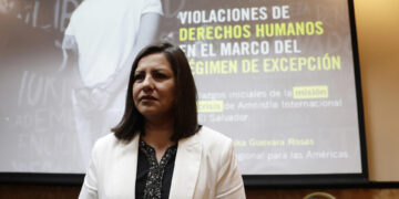 La directora para las Américas de AI, Erika Guevara Rosas, en una imagen de archivo. EFE/ Rodrigo Sura